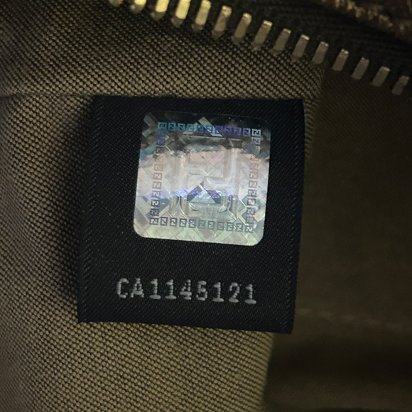 Fendi Tan and Brown Monogram Shoulder Bag - Picture 3 of 15